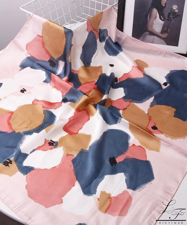 Satin Bandanas Head Scarf For Women Hair Scarves Accessories Lightweight Fashion Wrap Neck Silk Sleeping Headscarf