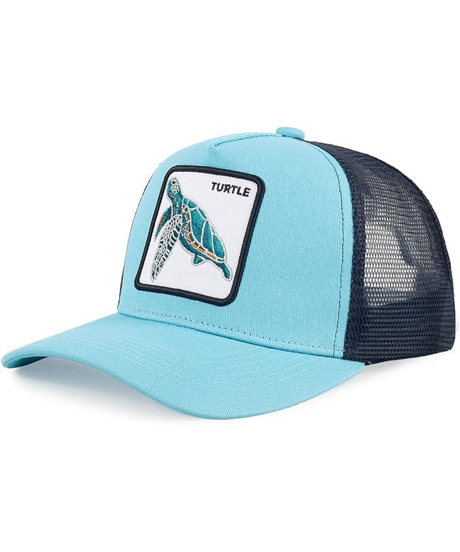 Classic Unisex Various Animal Series Embroidery Farm Adjustable Mesh Snapback Trucker Hat