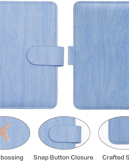 Melsbrinna Rfid Passport Holder for Travel women/Men, Cute Passport Wallet Rfid Blocking Card Slots, Rfid Passport Cover/CaseTravel Wallet, Passport Book Holder (1, Blue4)