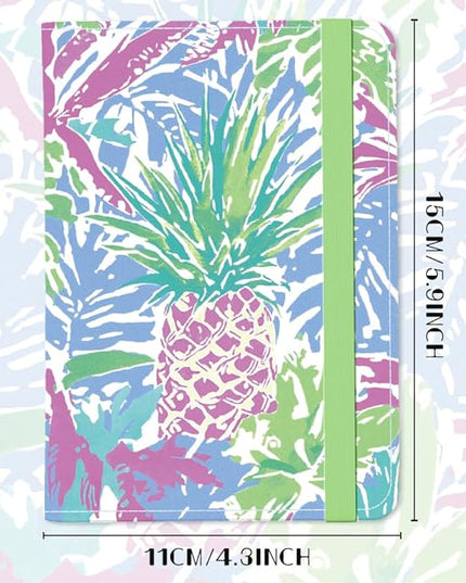 Vegan Leather Passport Holder Cover Tropical Plants Cute Travel Wallet Passport Case with Credit Card Slots for Women Men Travelling Essentials for Flying
