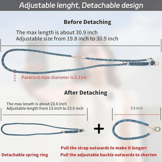 3-in-1 Adjustable Phone Lanyard Crossbody Cell Phone Neck Strap Universal Mobile Wrist Lanyard