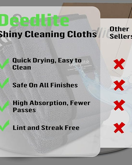 Shower Cleaning Cloths, Premium Car Drying Towel | Ultra Absorbent Twisted-Loop Design| Microfiber Towel for Car, Shower Cabin, Household