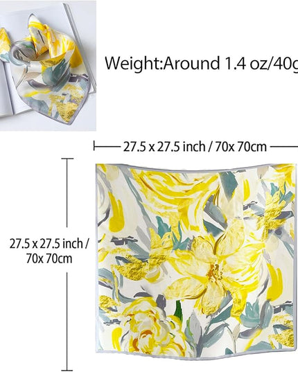 Dailyacc Hair Bandanas Scarf For Women Lightweight Fashion Neck Silk Satin Head Scarves For Sleeping Handbags Scarf