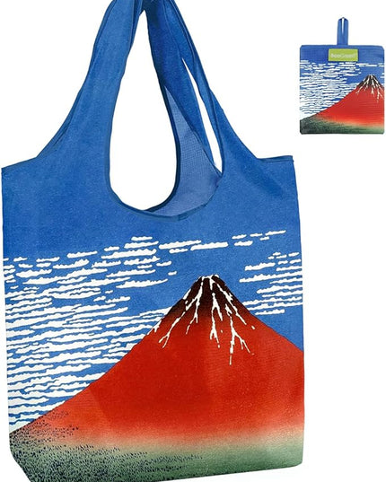 BeeGreen Oil Painting Aesthetic Tote Bag - Large Reusable Grocery Bag, Polyester Grocery Bags Gifts for Women,Foldable, Washable, Packable with Handles & Pouch for Shopping, Beach, Work, Summer