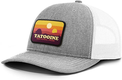 Tatooine National Park Patch Back Mesh Hat Casual Wear - Baseball Cap for Mens & Womens Mesh Adjustable Snapback Strap