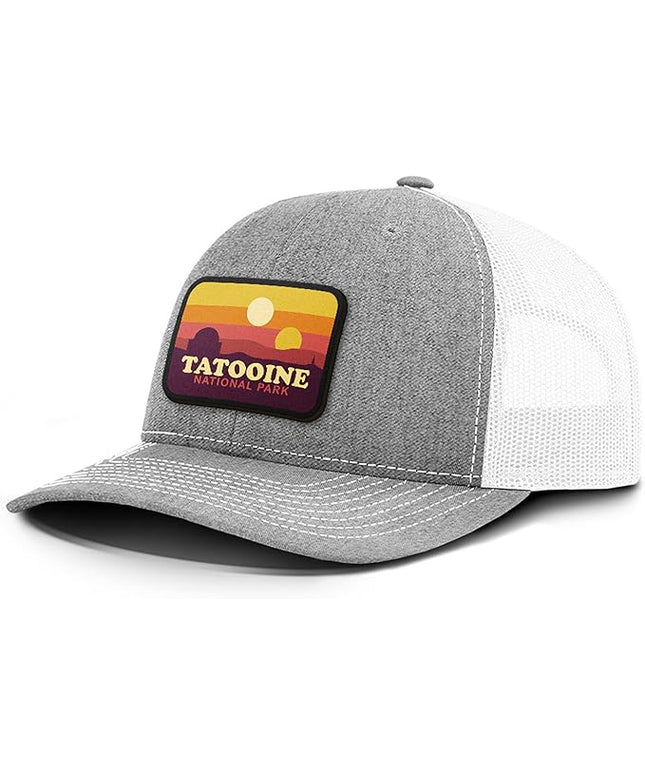 Tatooine National Park Patch Back Mesh Hat Casual Wear - Baseball Cap for Mens & Womens Mesh Adjustable Snapback Strap