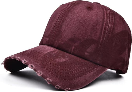 Vintage Baseball Cap, Washed Cotton Trucker Hat for Men & Women, Adjustable Size for Universal Activities