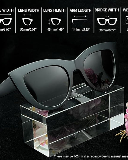 Joopin Polarized Cat Eye Sunglasses for Women Vintage Cateye Sun Glasses UV400 Protection