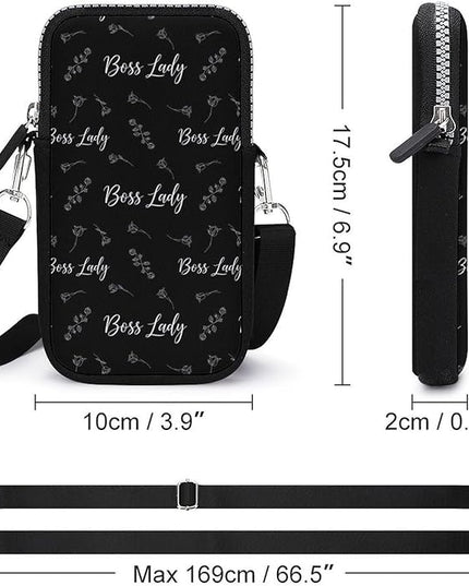 Unisex Small Crossbody Bags, Women Men Portable Adjustable Crossbody Phone Wallet Pouch