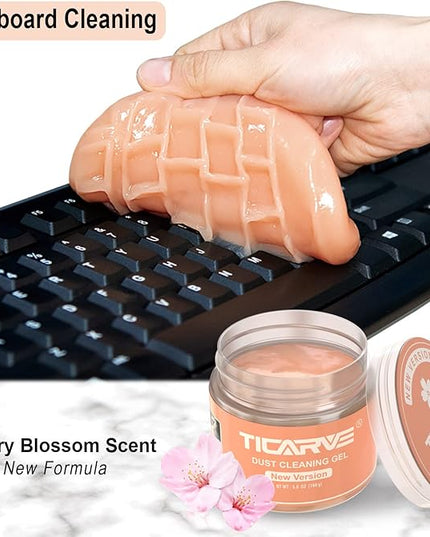 TICARVE Cleaning Gel for Car Detail Putty Car Vent Cleaner Putty Gel Detail Auto Tools Car Interior Cleaner Cleaning Mud for Car and Keyboard Cleaner Slime 2024 Upgrade