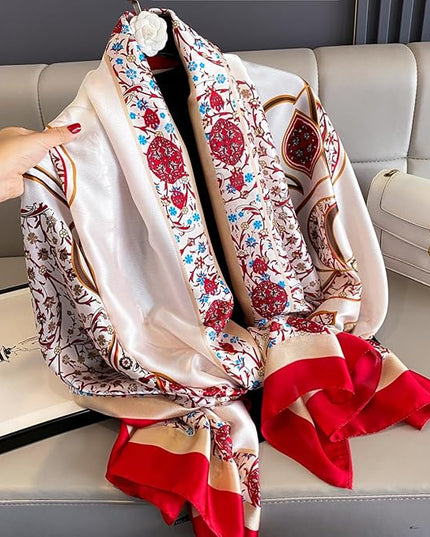 Silk Scarf Mulberry Silk Fashion Scarves Long Lightweight Shawl Wrap …