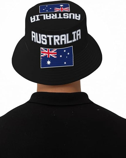 Funny Flag Bucket Hat for Men Women, Fisherman Hats Packable Fashion Sun Cap for Travel Outdoor Beach Boys Girls
