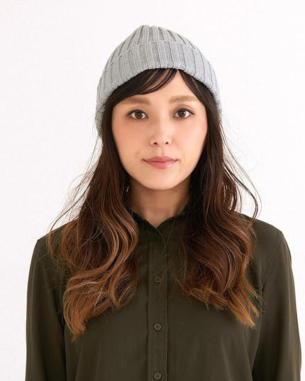 CHARM Mens Cotton Fisherman Beanie - Ribbed Trawler Knit Cap Womens Slouch Hat