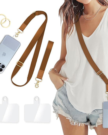 Phone Lanyard Crossbody Strap, Cell Phone Lanyards for Around the Neck Wristlet Shoulder, Wrist Strap for Keys Adjustable Accessories Travel Essentials