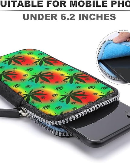 Unisex Small Crossbody Bags, Women Men Portable Adjustable Crossbody Phone Wallet Pouch
