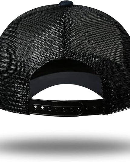 American Flag Trucker Hat - Snapback Hat, Baseball Cap for Men Women - Breathable Mesh Side, Adjustable Fit - for Casual Wear