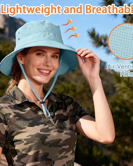 Cooling Sun Bucket Hat for Men Women Fishing Beach Safari Hats for Golf Hiking Hunting Outdoor UPF 50+