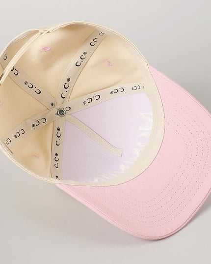 MIRMARU Two-Tone Vintage Canvas Trucker Hats for Men & Women, Adjustable Size Baseball Caps with Trendy Embroidered Design