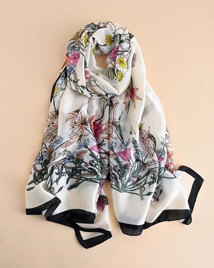 Silk Scarf Mulberry Silk Fashion Scarves Long Lightweight Shawl Wrap …