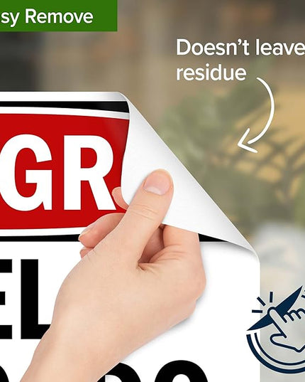 Danger Thin Ice Spanish Sign, 10x7 Inches, 4 Mil Vinyl Decal Stickers Weather Resistant, Made in USA by My Sign Center