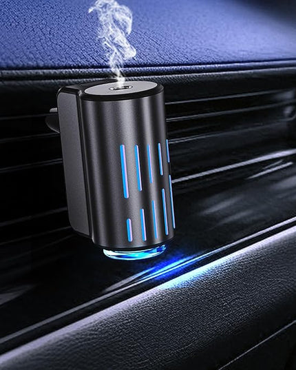 Car Air Freshener,Smart Car Air Freshener, Suitable For Car Diffusers And Home Use,Automatic On/Off,10 Scents,Car Diffusers Have 3 Adjustable Modes,Car Essential Oil Diffusers Have 10 Refill Bottles