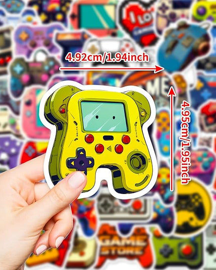 50 PCS Gaming Stickers Bulk Pack - Waterproof Vinyl Decals for Water Bottles,Skateboards Laptops, Phones| Cool Video Game Sticker for Boys, Teens, Adults | Aesthetic Gamer Gift Decals