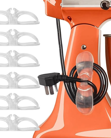 Cord Organizer for Kitchen Appliances - Clear 6PCS