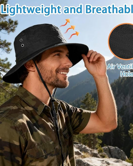 Cooling Sun Bucket Hat for Men Women Fishing Beach Safari Hats for Golf Hiking Hunting Outdoor UPF 50+