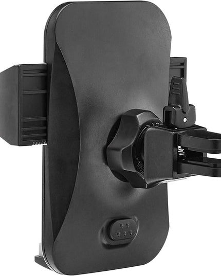 Amazon Basics Universal Portable Smartphone Holder for Car, Easy to Install Air Vent Mount, Adjustable and Secure, Grey