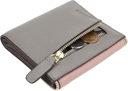 Lavemi Ultra Thin Small Compact Leather Womens Girls Wallets RFID Blocking Credit Card Holder for Women