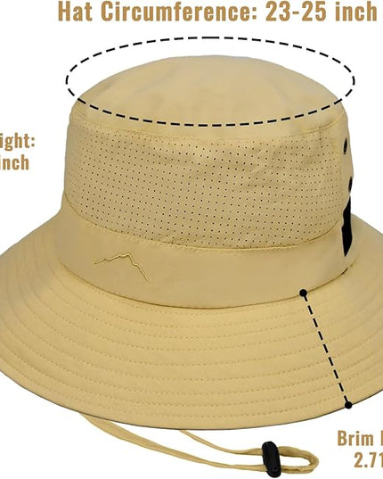 Cooling Sun Bucket Hat for Men Women Fishing Beach Safari Hats for Golf Hiking Hunting Outdoor UPF 50+
