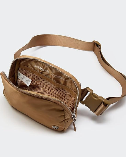 Pander Unisex Belt Bag Fanny Pack for Women with Adjustable Strap, Small Waist Pouch for Workout Running Traveling Hiking