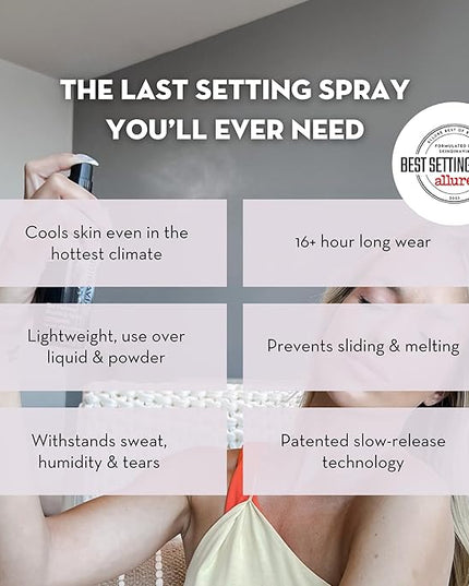 Skindinavia The Makeup Finishing Spray, Bridal Makeup Setting Spray, All-Day Wear, Long-Lasting Up to 16+ Hours, Heat-Resistant & Waterproof, Wedding Day, Bridal Shower Gift, 4.0 Oz