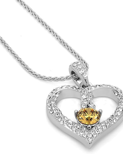 TRYNDI Birthstone Necklace for Women - Infinity 12 Months Birthstone Necklace, Christmas Gifts for Wife, Daughter, Girlfriend, Mom - Mother’s Day, Valentine’s, Anniversary, Birthday Gift for Her