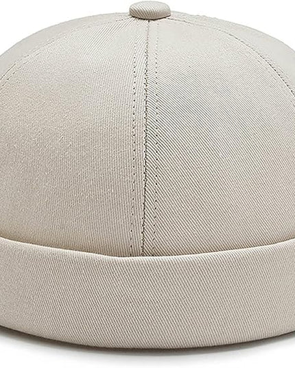 XYIYI Cotton Brimless Docker Cap Adjustable Street Casual Sailor Cap Skullcap Beanie Hat