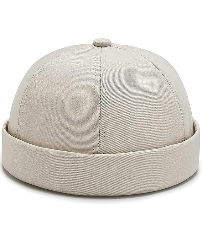 XYIYI Cotton Brimless Docker Cap Adjustable Street Casual Sailor Cap Skullcap Beanie Hat