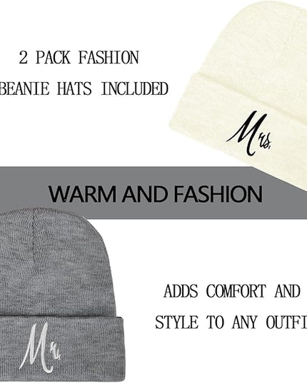 ZOORON 1&2 Pack Beanie for Men Women Slouchy Beanie Hats Winter Knit Caps Soft Ski Hat Unisex