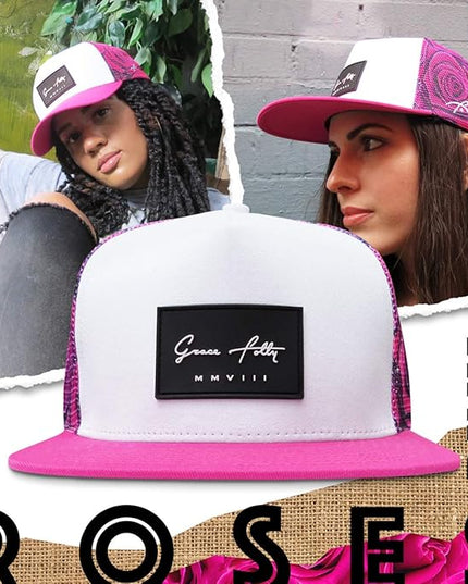 Grace Folly Trucker Hat for Men & Women. Snapback Mesh Caps