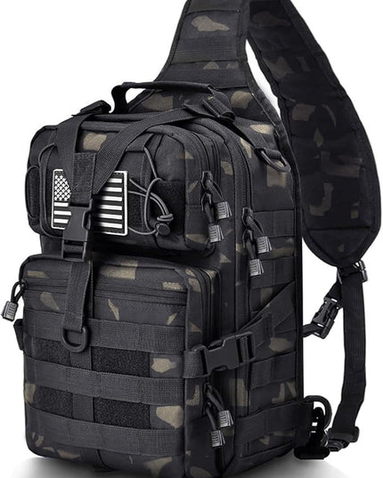 HAOMUK Tactical Sling Bag Pack Military Rover Shoulder Sling Backpack EDC Molle Assault Range Bag