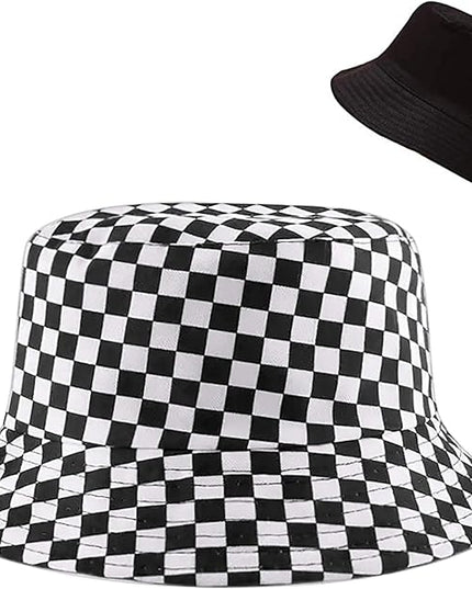 Malaxlx Unisex Bucket Hat Beach Sun Hat Aesthetic Fishing Hat for Men Women Teens, Reversible Double-Side-Wear