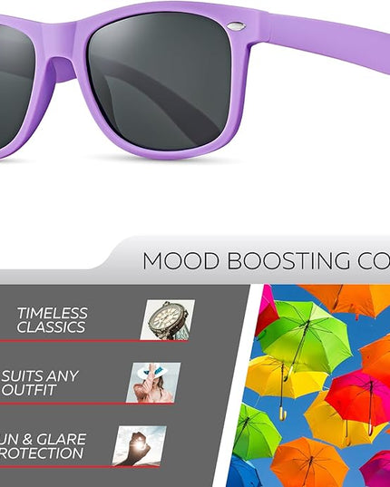 Retro Rewind Polarized Sunglasses for Men and Women - UV Protection Classic Sun Glasses