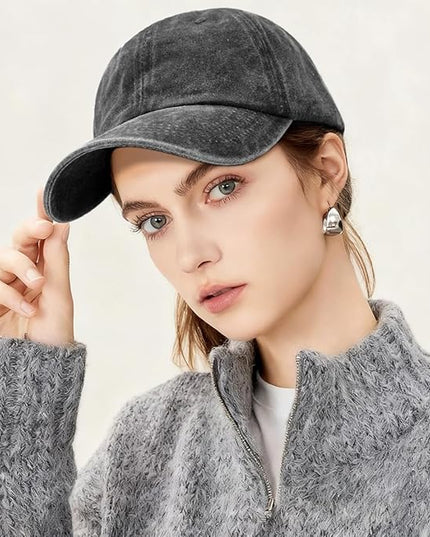 YeeHeen Ponytail Baseball Cap for Women High Messy Bun Caps Washed Cotton Hats