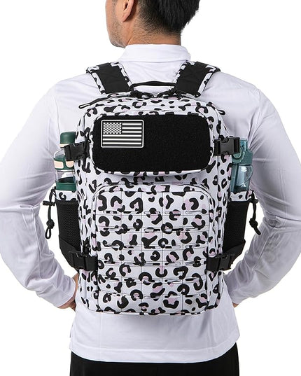 QT&QY 25L/45L Military Tactical Backpack For Men Molle Daypack 3 Day Bug Out Bag Hiking Rucksack With Bottle Holder