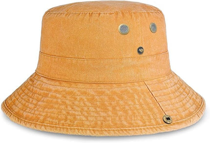 Hot Summer Bucket Hat - Trendy Cotton Sun Hat for Beach, Golf, Fishing - Fun Outdoor Vacation Boonie for Men and Women