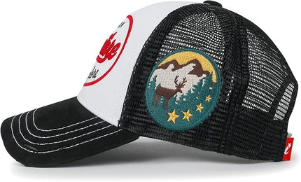 ililily Premium Road Trip Vintage Distressed Snapback Trucker Hat Baseball Cap