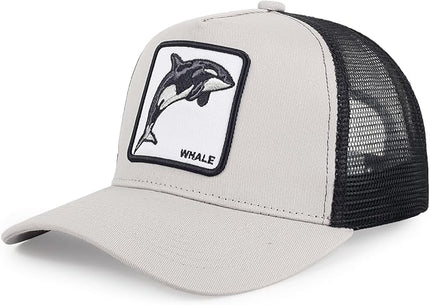 Classic Unisex Various Animal Series Embroidery Farm Adjustable Mesh Snapback Trucker Hat