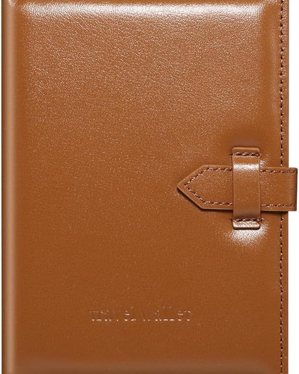 Passport Holder for Travel Essentials, Passport Wallet Cover Card holder Case for Travel Must Haves Accessories, Passport Book Holders for Women and Men, Brown