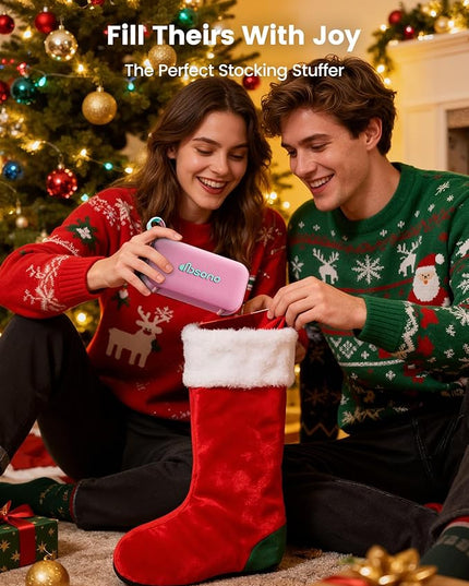 Bluetooth Speaker Stereo 20W Loud Sound: 30H Playtime, IPX5 Water Resistant, Portable Wireless Speakers, Powerful Bass, Lightshow, Birthday Gifts for Men/Adults/Teens, Beach Vacation Essentials, Pink