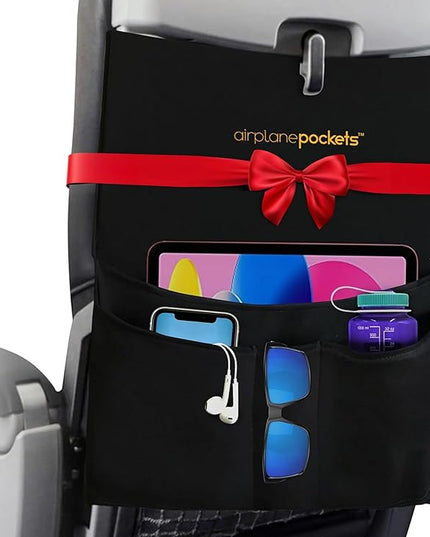 Airplane Pockets - Airplane Accessories - Plane Travel Essentials - Travel Organizer - Seat Storage Organizer - Air Travel Essentials - Seatback Organizer - International Travel Accessories Must-Haves