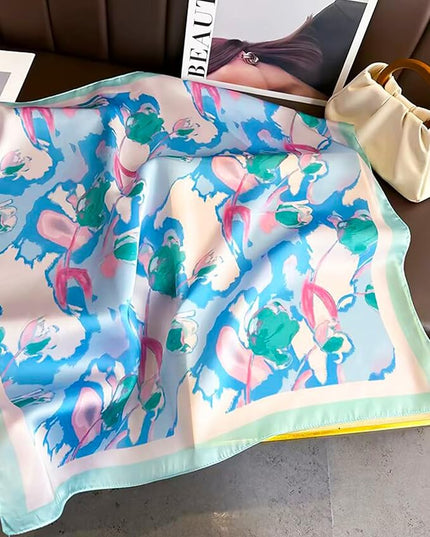 Satin Bandana Headscarf for Women Silky Hair Scarves for Fashion Lightweight